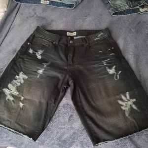 Rivet De Cru Thomas 5PKT Denim Cut Short Mens Sz 36 Blue Graphite